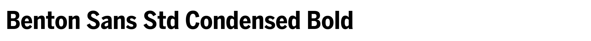 Benton Sans Std Condensed Bold image